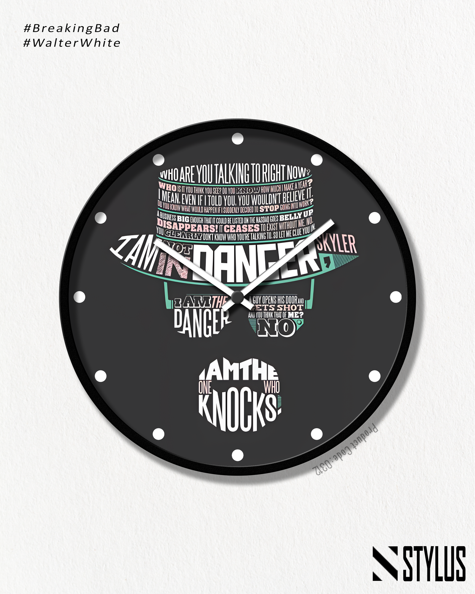 Breaking BadI Am The Danger Wall Clock