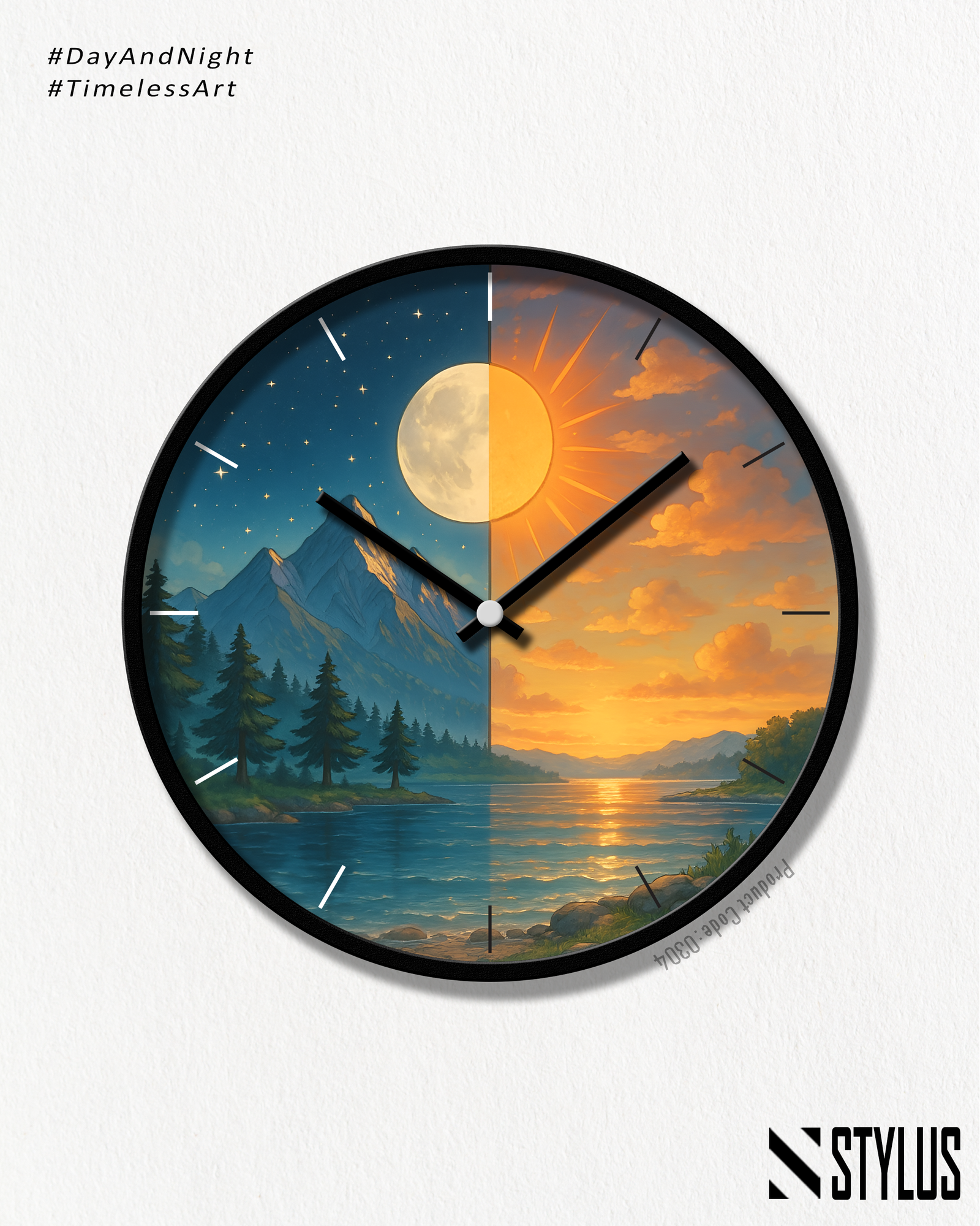 Day & Night Harmony Wall Clock