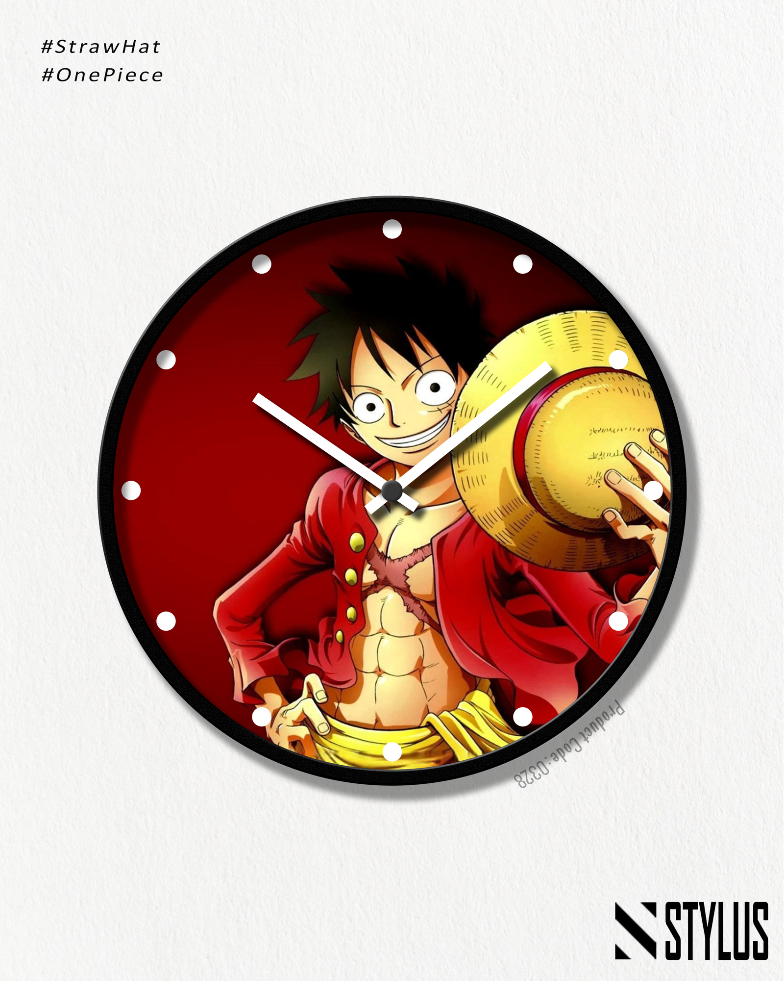 Monkey D. Luffy Signature Wall Clock