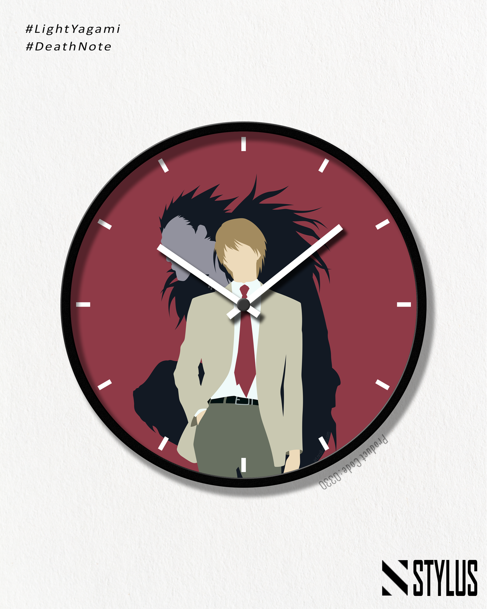 death note kira wall clock
