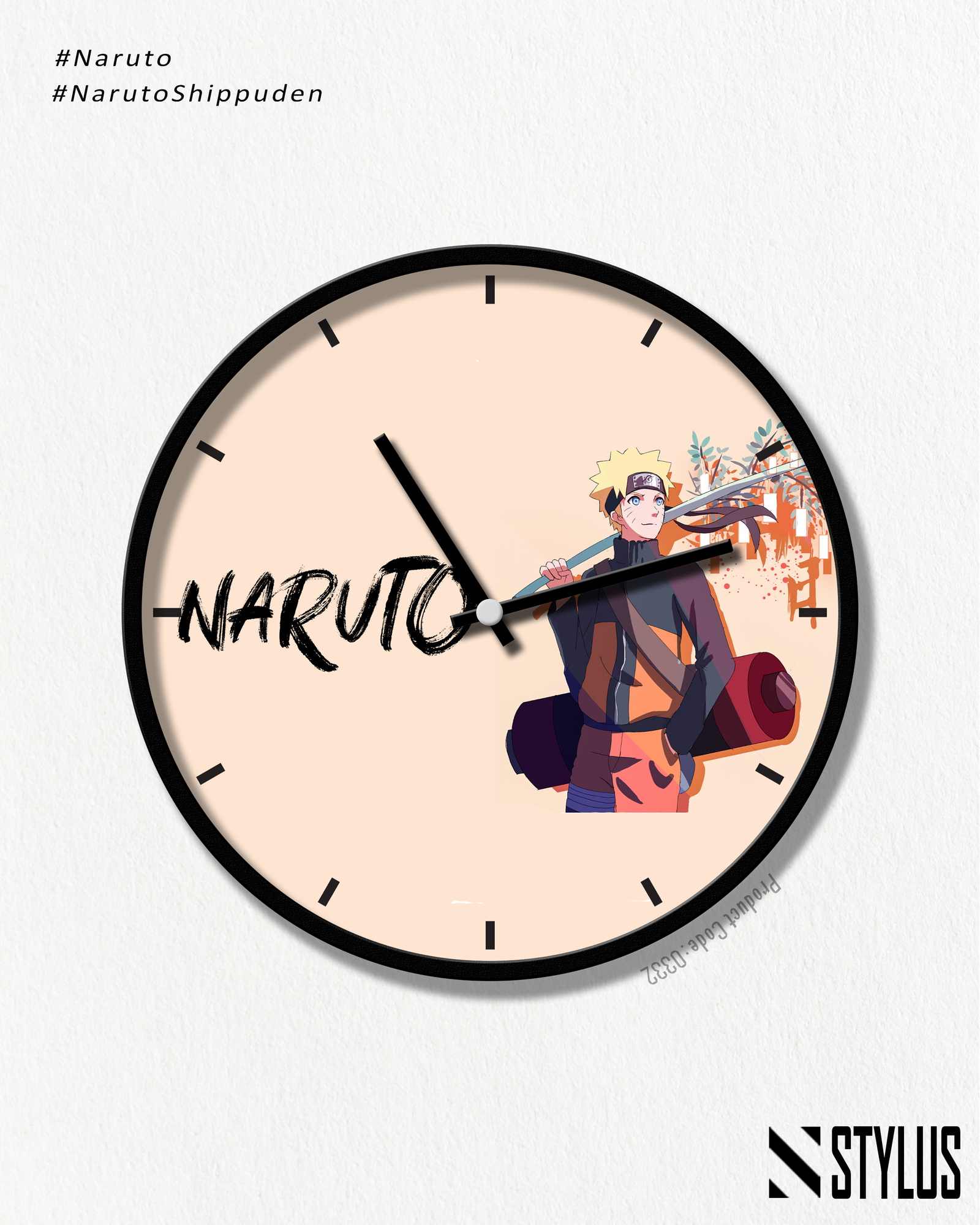 Naruto Ninja Path Wall Clock